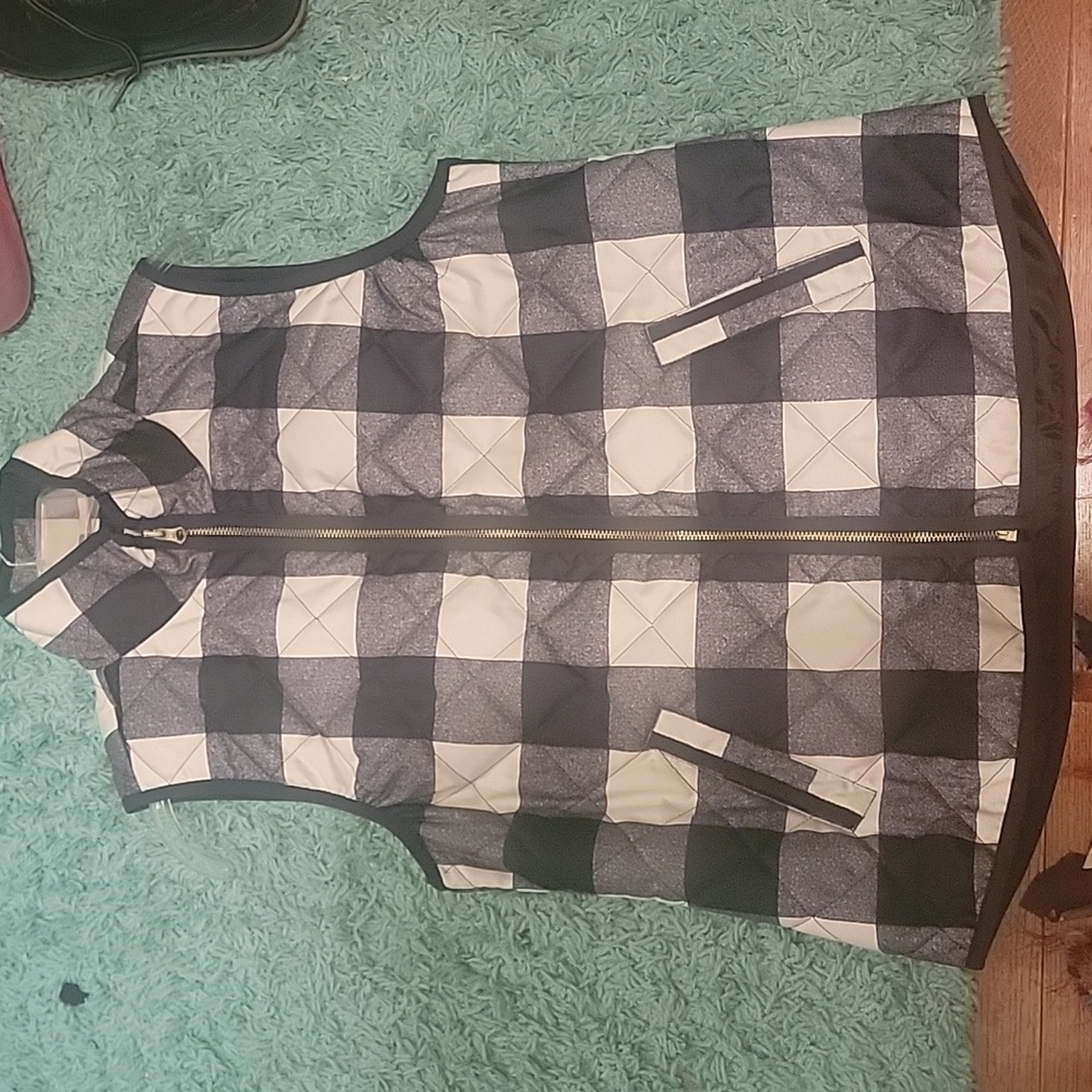 Old Navy checkered vest